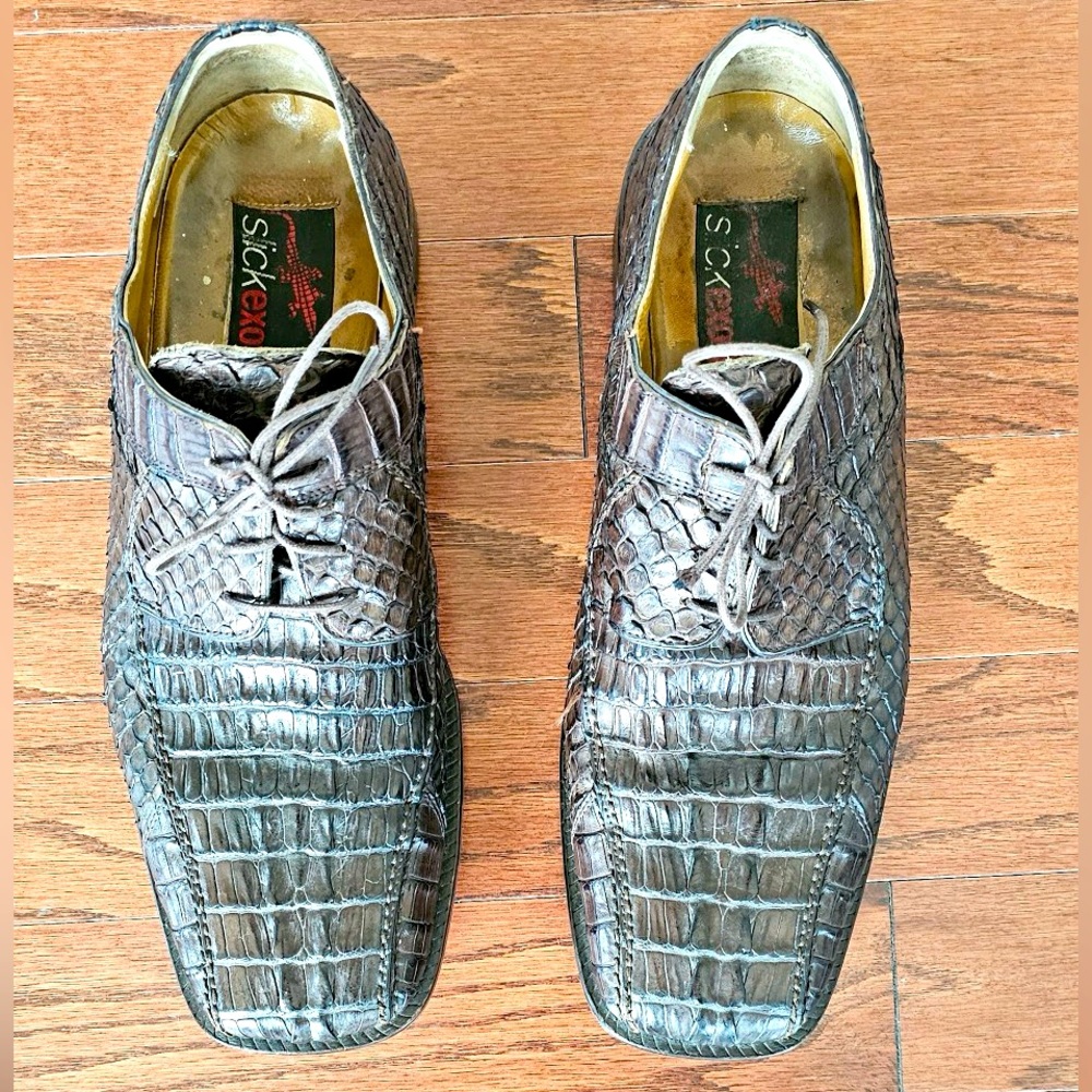 Genuine  Alligator Men Shoes